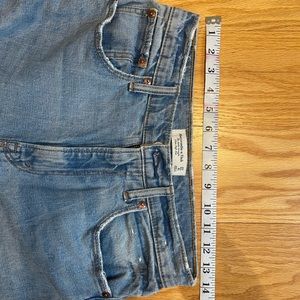 A&F ultra high rise straight jeans